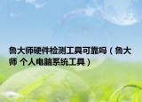 魯大師硬件檢測工具可靠嗎（魯大師 個(gè)人電腦系統(tǒng)工具）