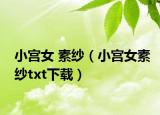 小宮女 素紗（小宮女素紗txt下載）