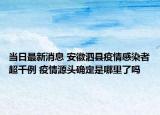 當(dāng)日最新消息 安徽泗縣疫情感染者超千例 疫情源頭確定是哪里了嗎