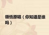 領(lǐng)悟原唱（你知道是誰嗎）