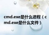 cmd.exe是什么進程（cmd.exe是什么文件）