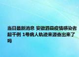 當(dāng)日最新消息 安徽泗縣疫情感染者超千例 1號(hào)病人軌跡來源查出來了嗎