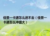 佳景一卡通怎么進(jìn)不去（佳景一卡通怎么沖盛大）