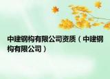 中建鋼構有限公司資質（中建鋼構有限公司）