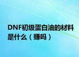 DNF初級(jí)蛋白油的材料是什么（賺嗎）