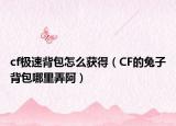 cf極速背包怎么獲得（CF的兔子背包哪里弄阿）