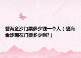 碧海金沙門票多少錢一個(gè)人（碧海金沙現(xiàn)在門票多少啊?）
