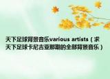 天下足球背景音樂various artists（求天下足球卡尼吉亞那期的全部背景音樂）