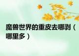 魔獸世界的重皮去哪剝（哪里多）