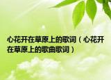 心花開在草原上的歌詞（心花開在草原上的歌曲歌詞）