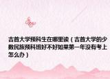 吉首大學(xué)預(yù)科生在哪里讀（吉首大學(xué)的少數(shù)民族預(yù)科班好不好如果第一年沒有考上怎么辦）