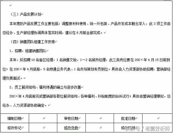 2018年企業(yè)年度營(yíng)銷(xiāo)計(jì)劃書(shū)（8張表格）