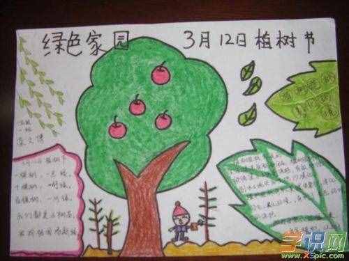 關(guān)于植樹節(jié)手抄報圖片