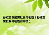 孫紅雷演的黑社會電視?。▽O紅雷黑社會電視劇有哪些）