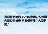 當(dāng)日最新消息 SOHO中國(guó)CFO涉嫌內(nèi)幕交易被查 來看倪葵陽個(gè)人資料簡(jiǎn)介