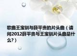 歌曲王寶釧與薛平貴的片頭曲（請(qǐng)問(wèn)2012薛平貴與王寶釧片頭曲是什么?）