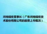 鴻特精密董事長（廣東鴻特精密技術(shù)股份有限公司的股票上市概況）