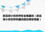 新足球小將世界杯全集國語（新足球小將世界杯國語版在哪里觀看）