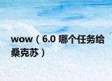 wow（6.0 哪個(gè)任務(wù)給?？颂K）