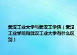 武漢工業(yè)大學(xué)與武漢工學(xué)院（武漢工業(yè)學(xué)院和武漢工業(yè)大學(xué)有什么區(qū)別）