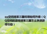 qq空間胡萊三國將領(lǐng)如何升級（QQ空間的游戲胡萊三國怎么快速獲得功勛）