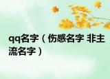 qq名字（傷感名字 非主流名字）