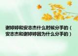 謝婷婷和安志杰什么時候分手的（安志杰和謝婷婷因為什么分手的）