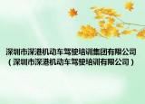 深圳市深港機動車駕駛培訓集團有限公司（深圳市深港機動車駕駛培訓有限公司）