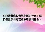 東北話版貓和老鼠中都叫什么（貓和老鼠東北方言版中老鼠叫什么）