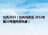 臺(tái)風(fēng)2015（臺(tái)風(fēng)瑪莉亞 2012年第22號(hào)強(qiáng)熱帶風(fēng)暴）