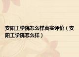 安陽工學(xué)院怎么樣真實評價（安陽工學(xué)院怎么樣）