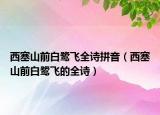 西塞山前白鷺飛全詩(shī)拼音（西塞山前白鷺飛的全詩(shī)）