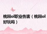 桃園ol職業(yè)傷害（桃園ol好玩嗎）