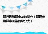 釋行風(fēng)和釋小龍的輩分（釋延參和釋小龍誰(shuí)的輩分大）