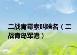 二戰(zhàn)青霉素叫啥名（二戰(zhàn)青島軍港）