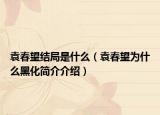 袁春望結(jié)局是什么（袁春望為什么黑化簡(jiǎn)介介紹）