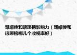 甄嬛傳和瑯琊榜影響力（甄嬛傳和瑯琊榜哪兒個收視率好）