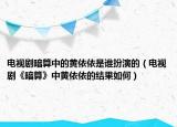 電視劇暗算中的黃依依是誰扮演的（電視劇《暗算》中黃依依的結(jié)果如何）
