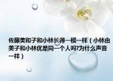 佐藤美和子和小林長得一模一樣（小林由美子和小林優(yōu)是同一個人嗎?為什么聲音一樣）
