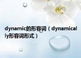 dynamic的形容詞（dynamically形容詞形式）
