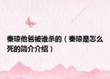 秦瓊他爸被誰殺的（秦瓊是怎么死的簡介介紹）