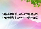 31省份新增本土65+279詳細內容 31省份新增本土65+279具體介紹