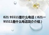 021 95511是什么電話（021一95511是什么電話簡介介紹）