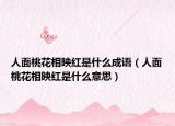 人面桃花相映紅是什么成語（人面桃花相映紅是什么意思）