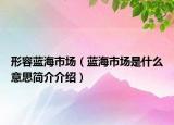 形容藍海市場（藍海市場是什么意思簡介介紹）