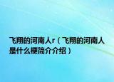 飛翔的河南人r（飛翔的河南人是什么梗簡介介紹）