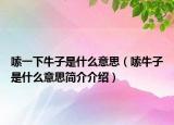 嗦一下牛子是什么意思（嗦牛子是什么意思簡(jiǎn)介介紹）