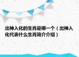 出神入化的生肖是哪一個（出神入化代表什么生肖簡介介紹）