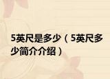 5英尺是多少（5英尺多少簡(jiǎn)介介紹）