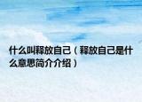 什么叫釋放自己（釋放自己是什么意思簡介介紹）